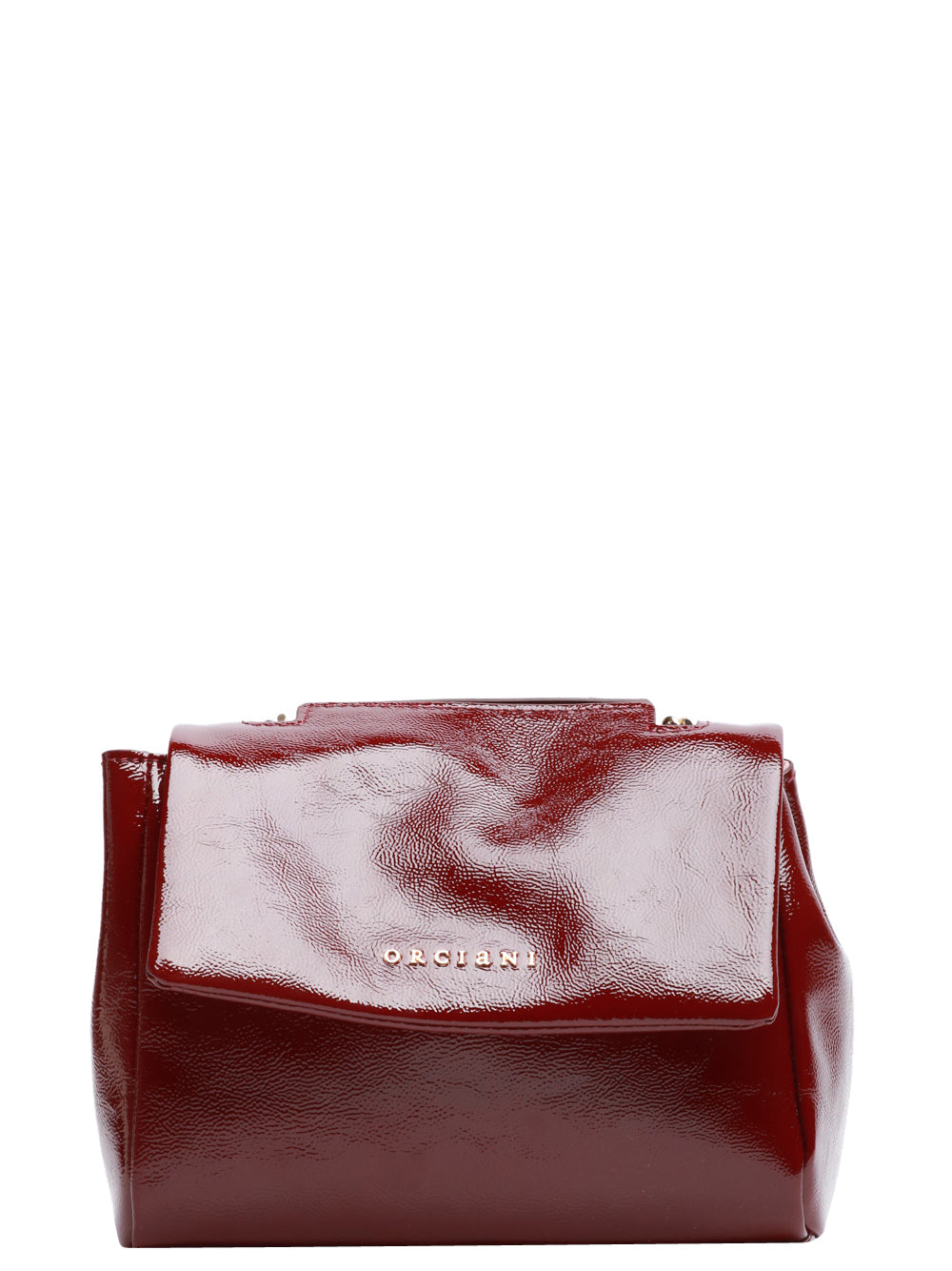 ORCIANI Borsa Sveva Sense Mini in Pelle Bordeaux Bordeaux