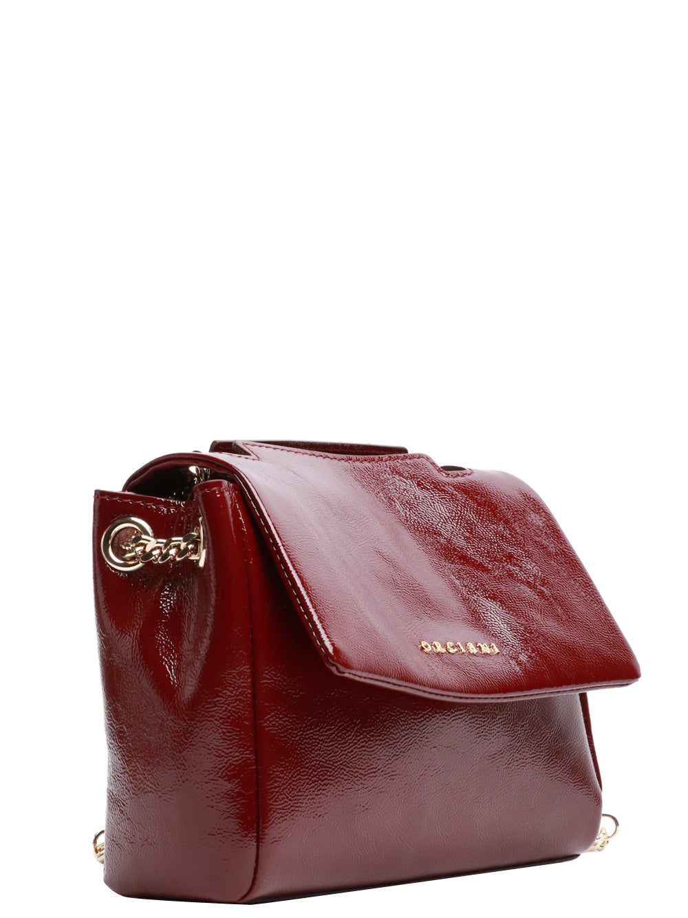 ORCIANI Borsa Sveva Sense Mini in Pelle Bordeaux Bordeaux
