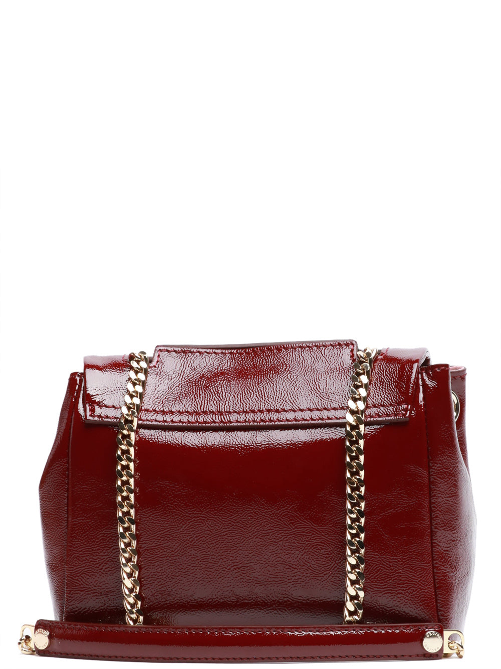 ORCIANI Borsa Sveva Sense Mini in Pelle Bordeaux Bordeaux