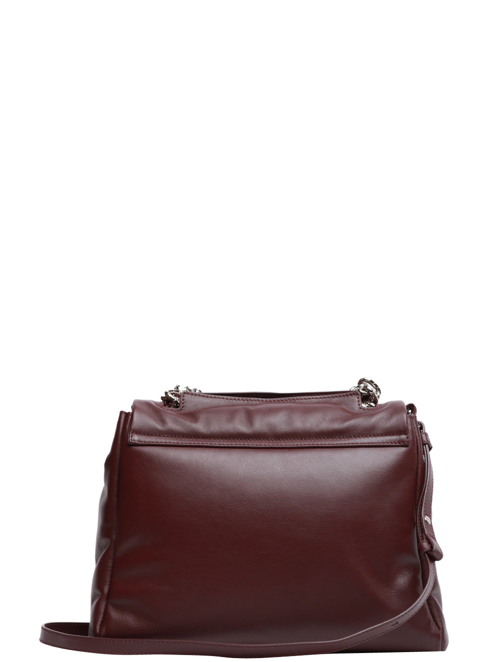 ORCIANI Borsa a Mano Sveva Bold Media in Pelle Bordeux con Tracolla Bordeaux