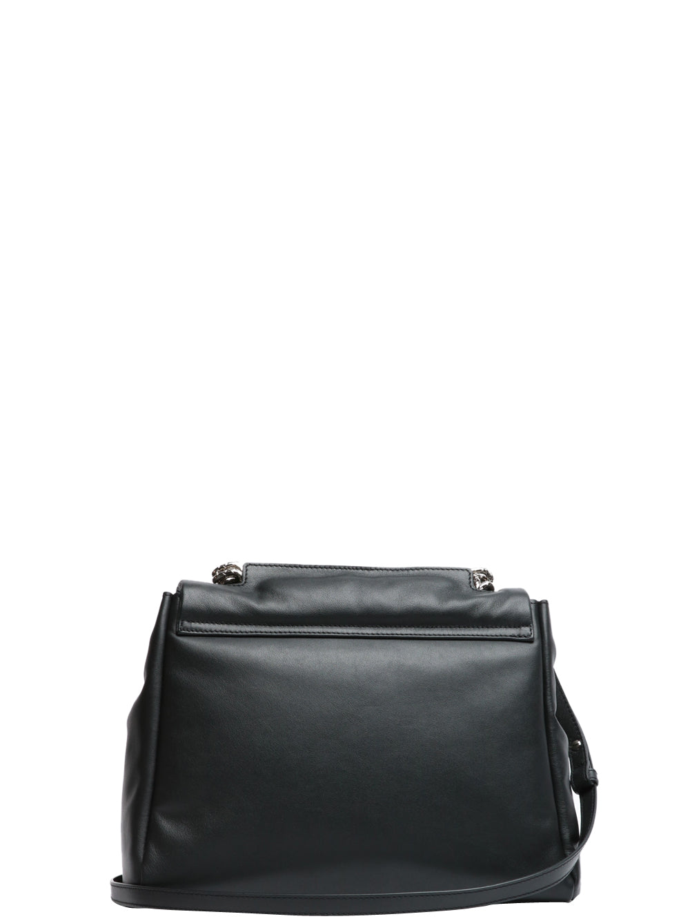 ORCIANI Borsa a Mano Sveva Bold Media in Pelle Nera con Tracolla Nero