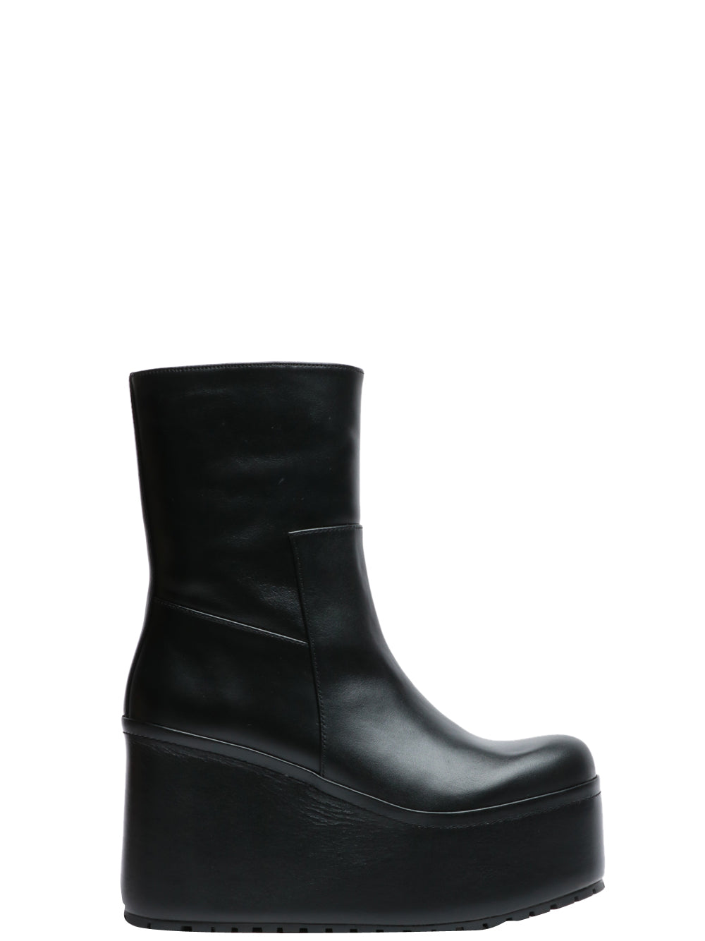 PALOMA BARCELÒ Stivali Barta in Pelle Nera con Zeppa Nero