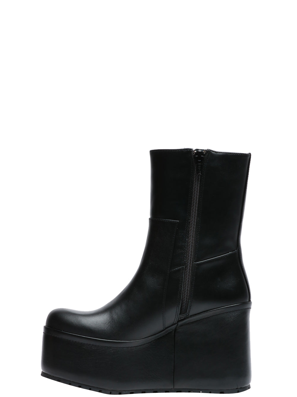 PALOMA BARCELÒ Stivali Barta in Pelle Nera con Zeppa Nero