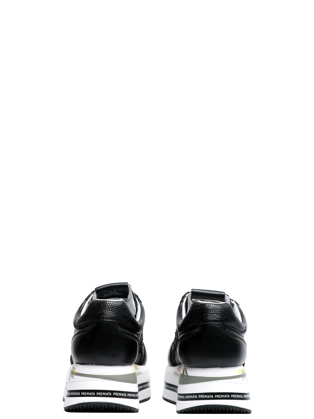 PREMIATA Scarpe Sneakers Beth in Pelle Nere Nero