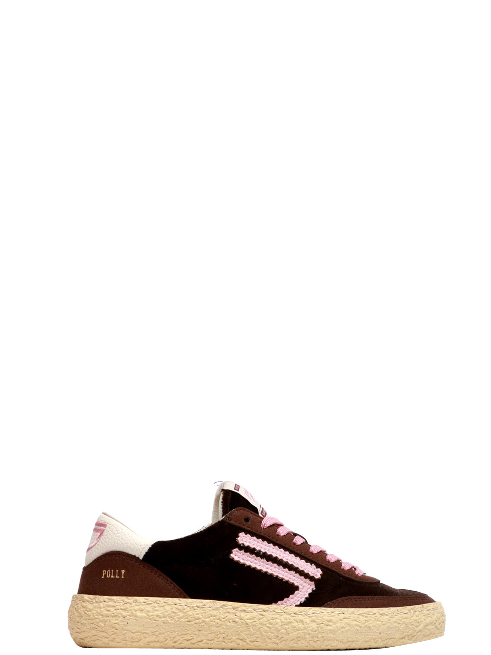 PURAAI Scarpe Sneakers Polly in Velluto Marrone e Rosa Marrone/rosa