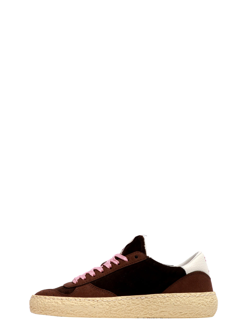 PURAAI Scarpe Sneakers Polly in Velluto Marrone e Rosa Marrone/rosa
