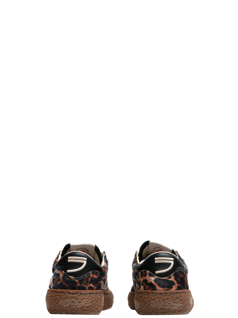 PURAAI Scarpe Sneakers Polly in Cavallino Eco Animalier Nero/camel