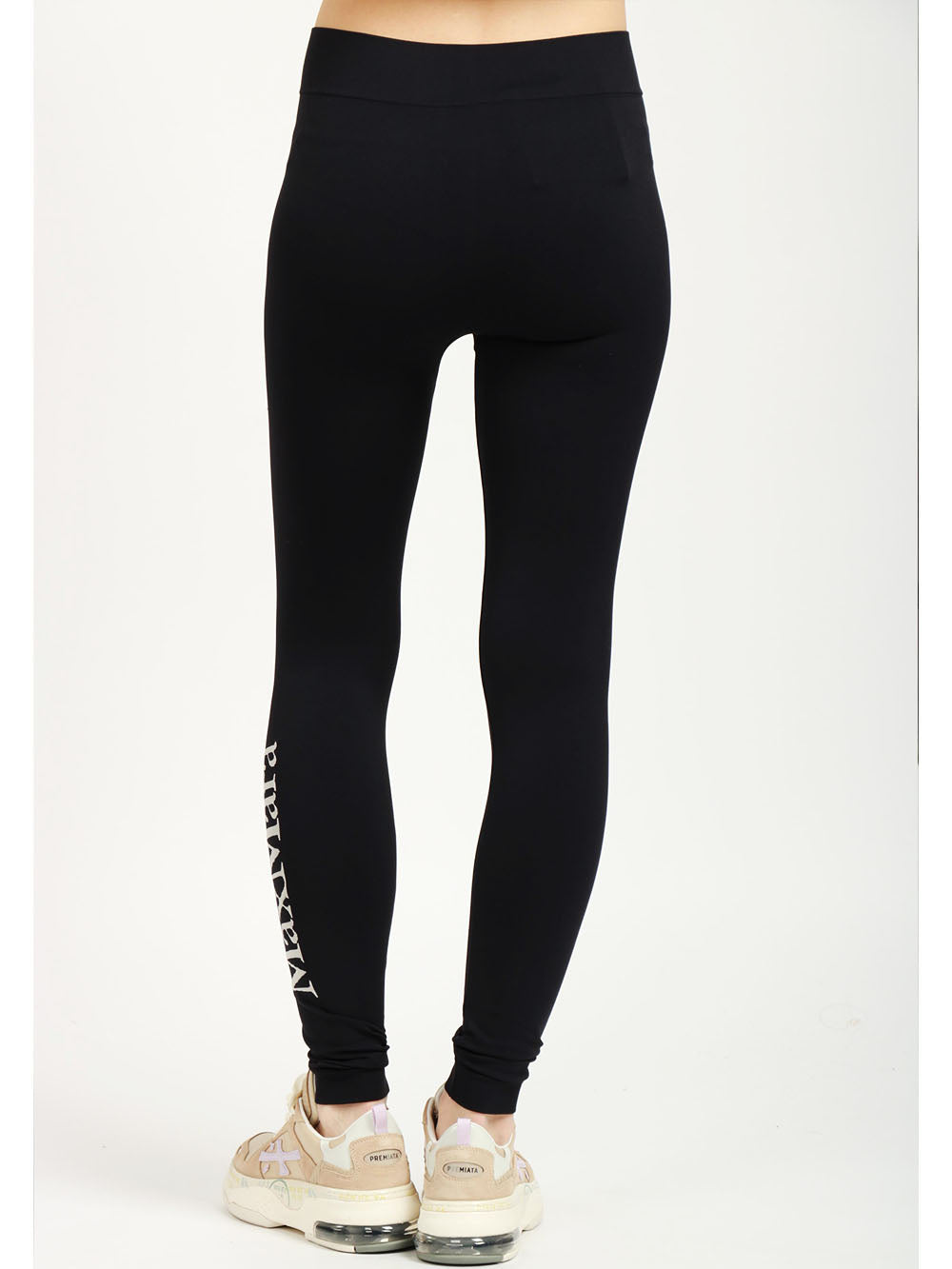S MAXMARA Leggins Basilea Blu con Logo Blu
