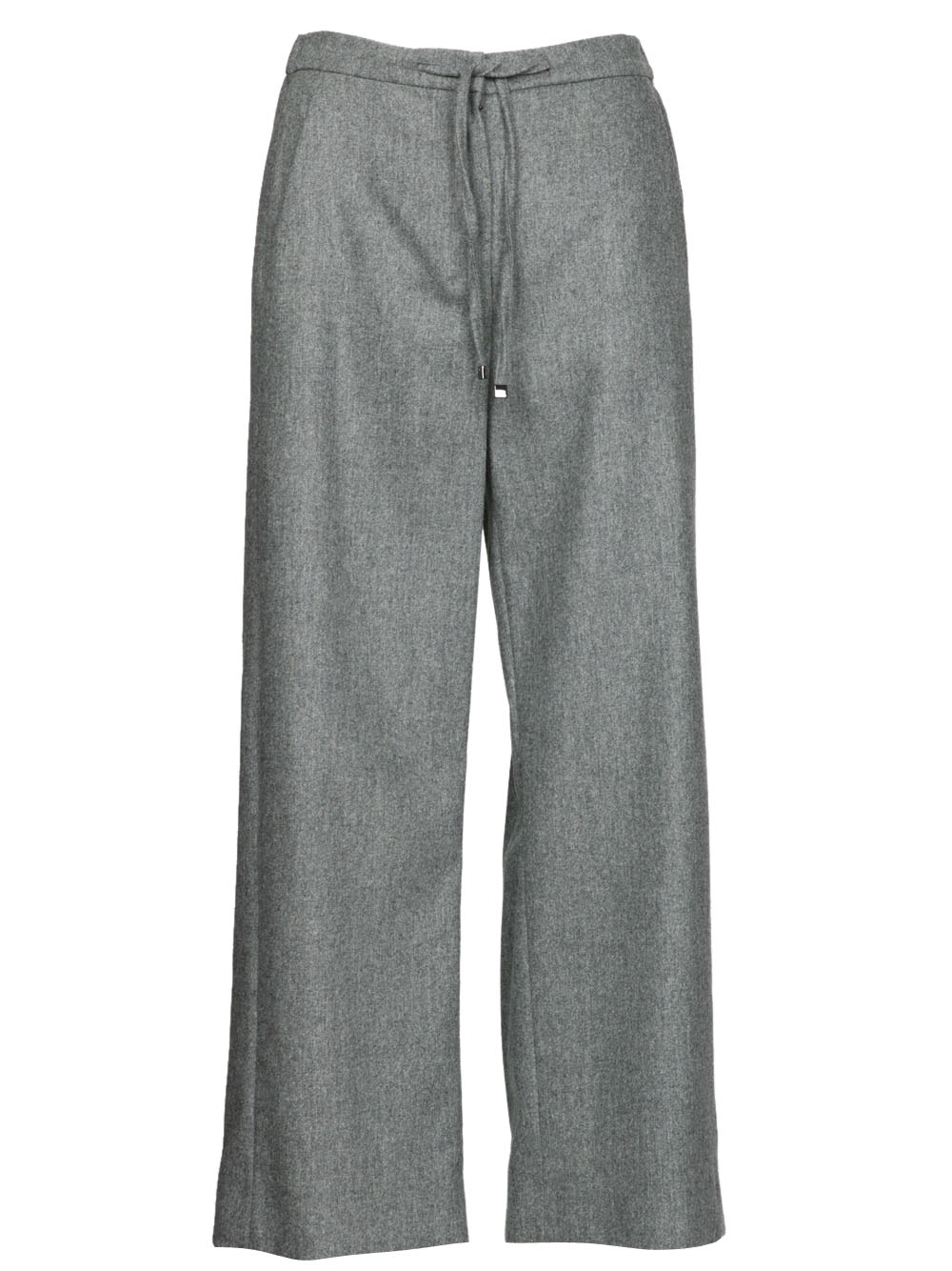 S MAXMARA Pantaloni Floria Jogger in Lana Grigi Grigio