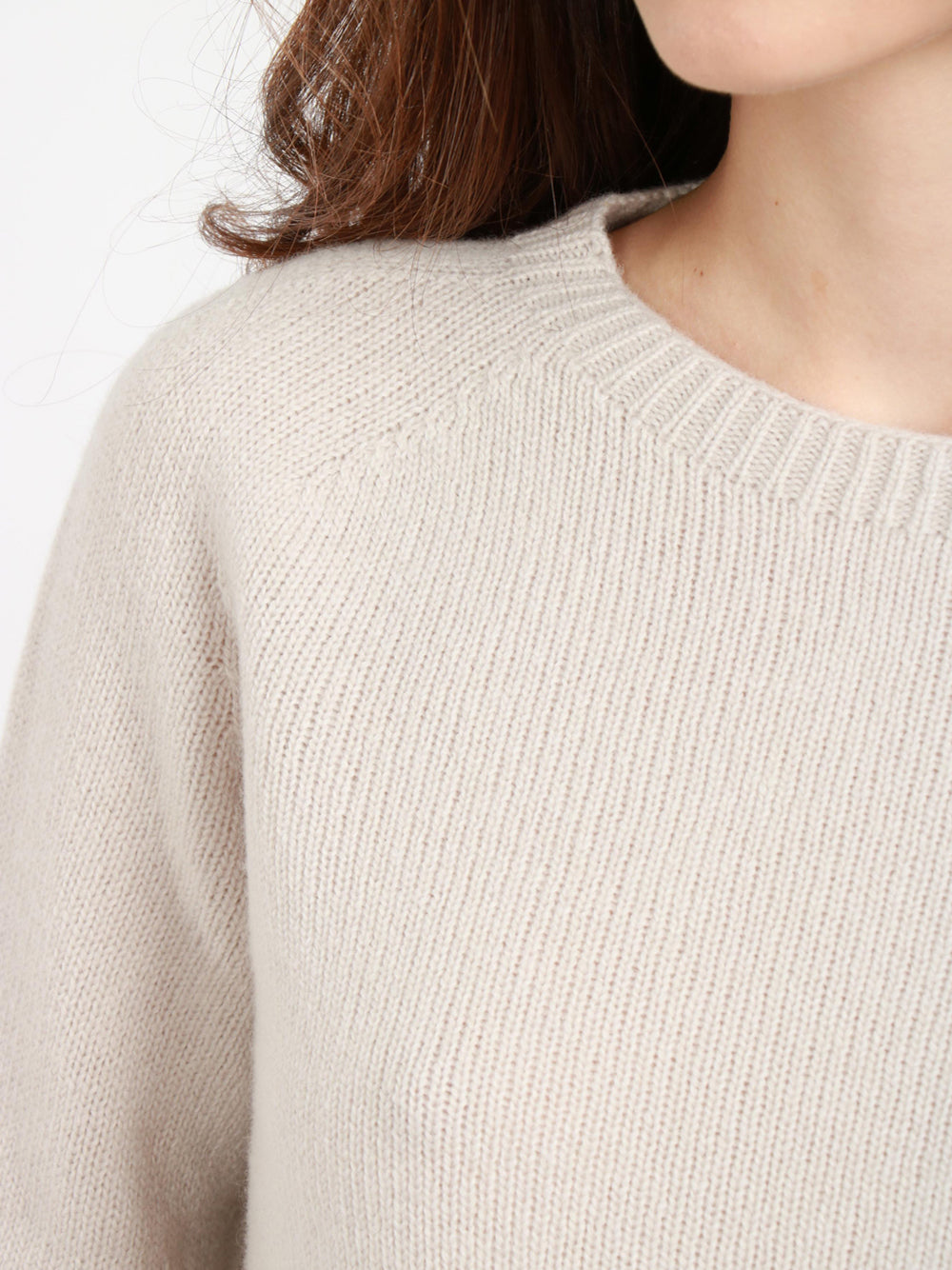 S MAXMARA Maglia Georg Gircollo in Lana e Cashmere Sabbia Perla