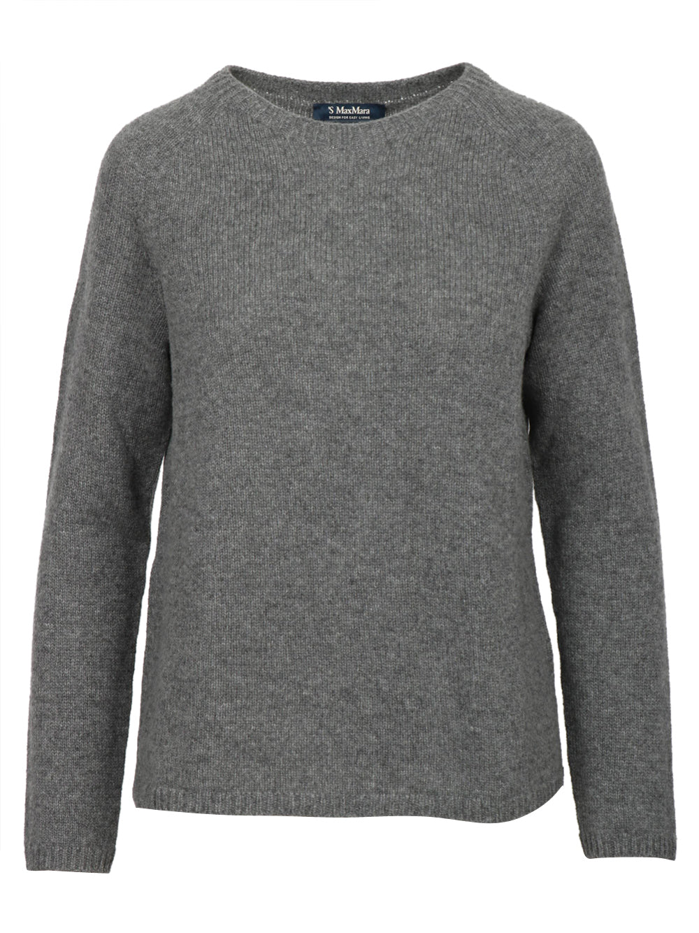 S MAXMARA Maglia Georg Gircollo in Lana e Cashmere Grigia Grigio