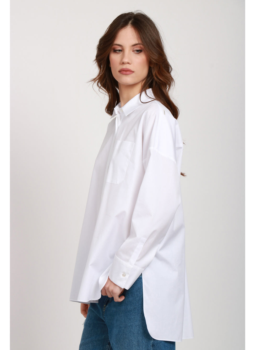 S MAXMARA Camicia Gerona in Cotone Bianca Bianco