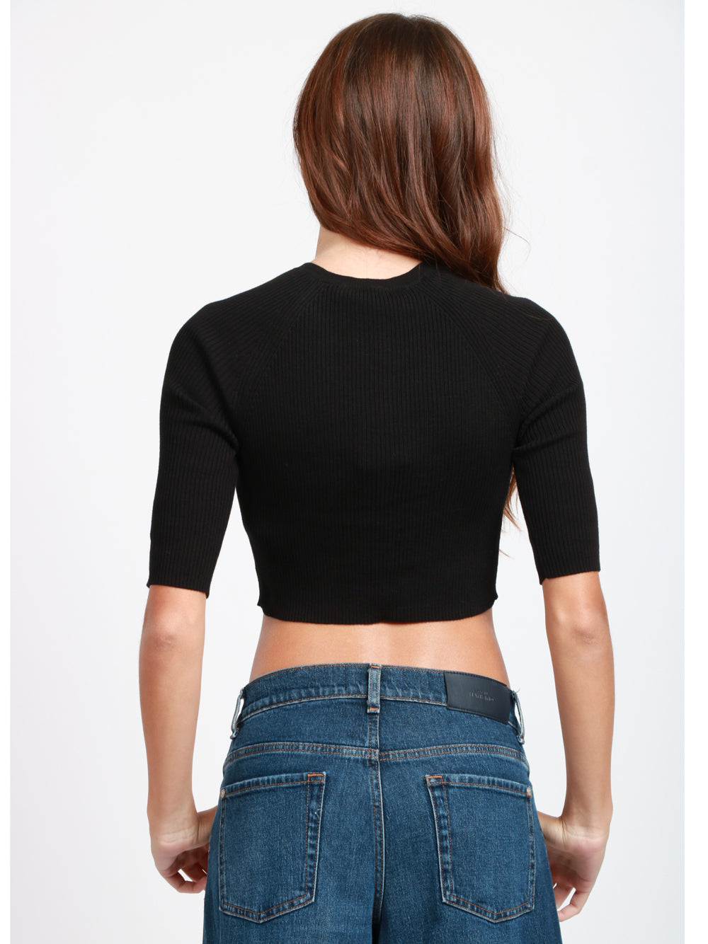 S MAXMARA Cardigan Kassel Crop a Costine piccole Nero Nero