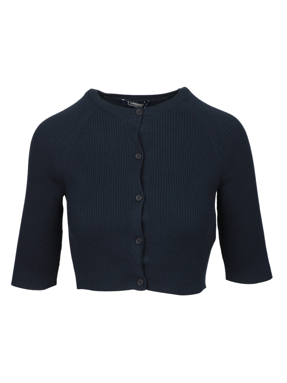 S MAXMARA Cardigan Kassel Crop a Costine piccole Blu Notte Blu notte