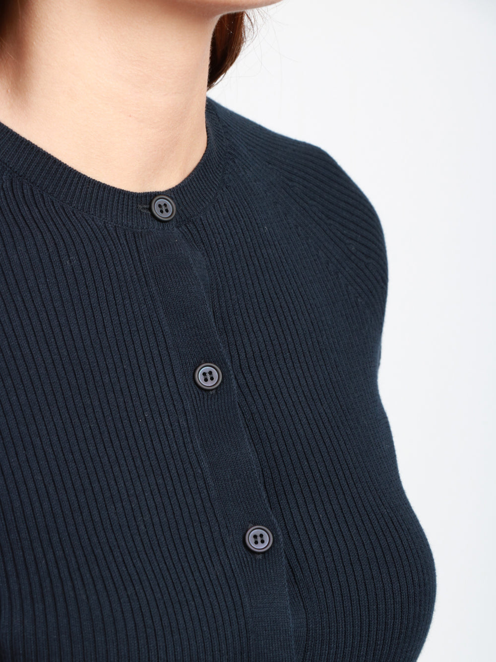S MAXMARA Cardigan Kassel Crop a Costine piccole Blu Notte Blu notte