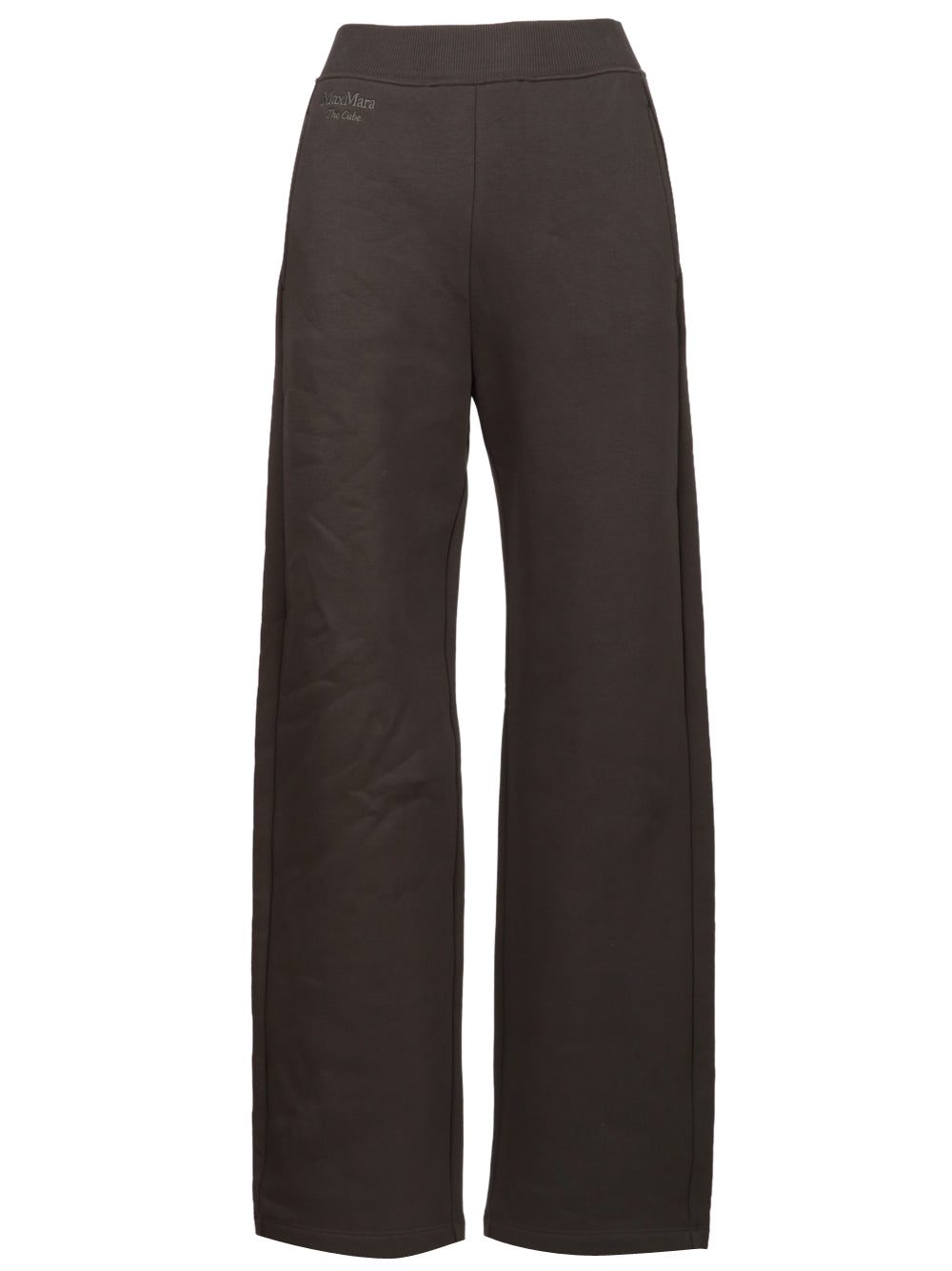 S MAXMARA Pantaloni Pompeo di Felpa in Cotone Grigi Grigio fumo