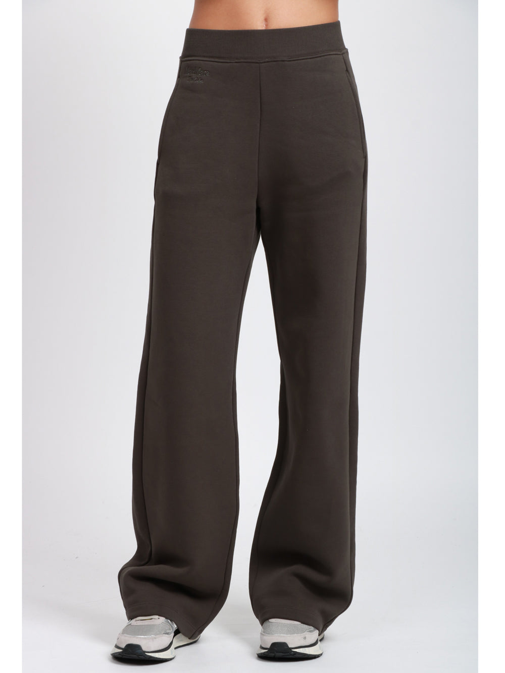 S MAXMARA Pantaloni Pompeo di Felpa in Cotone Grigi Grigio fumo