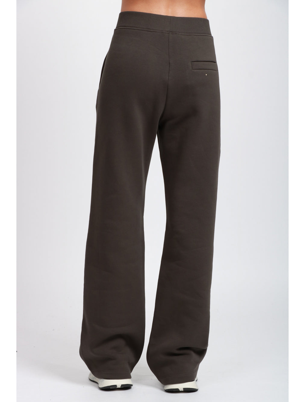 S MAXMARA Pantaloni Pompeo di Felpa in Cotone Grigi Grigio fumo