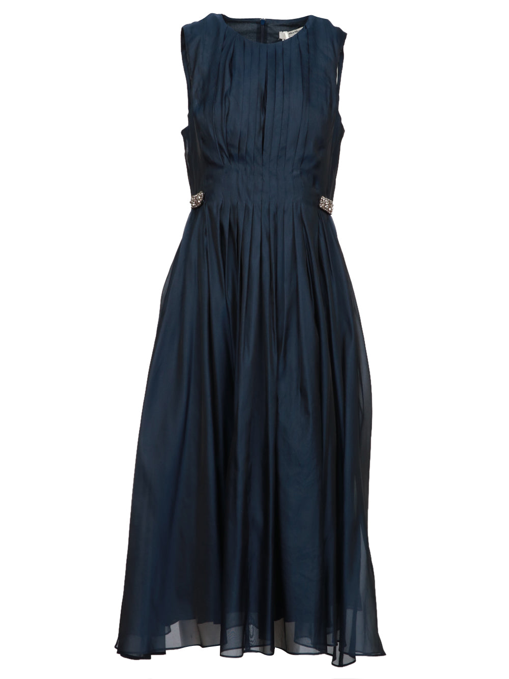 S MAXMARA Vestito Wally in Organza Blu Blu