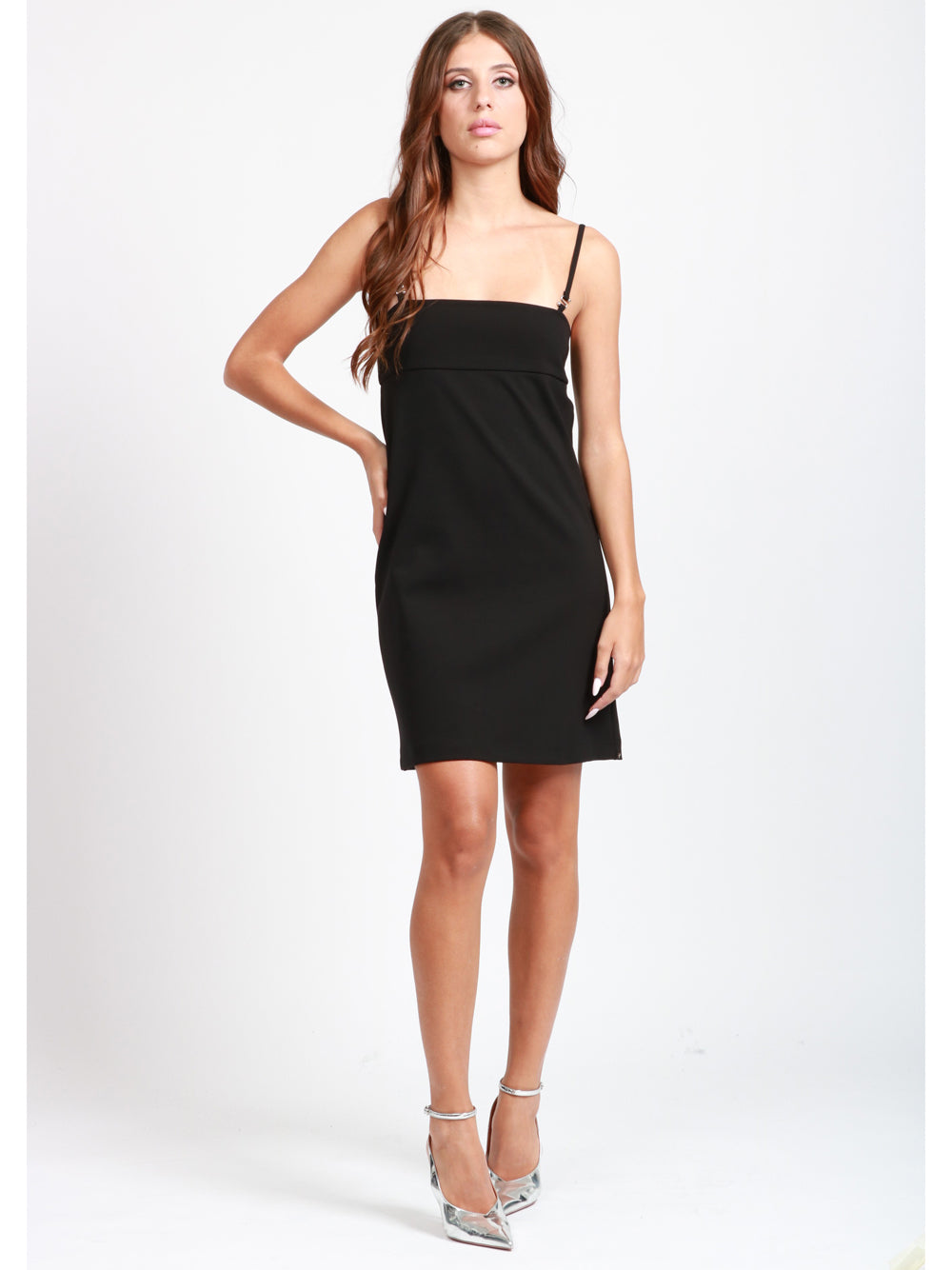 SPORTMAX Vestito Bambina Corto in Misto Viscosa Nero Nero