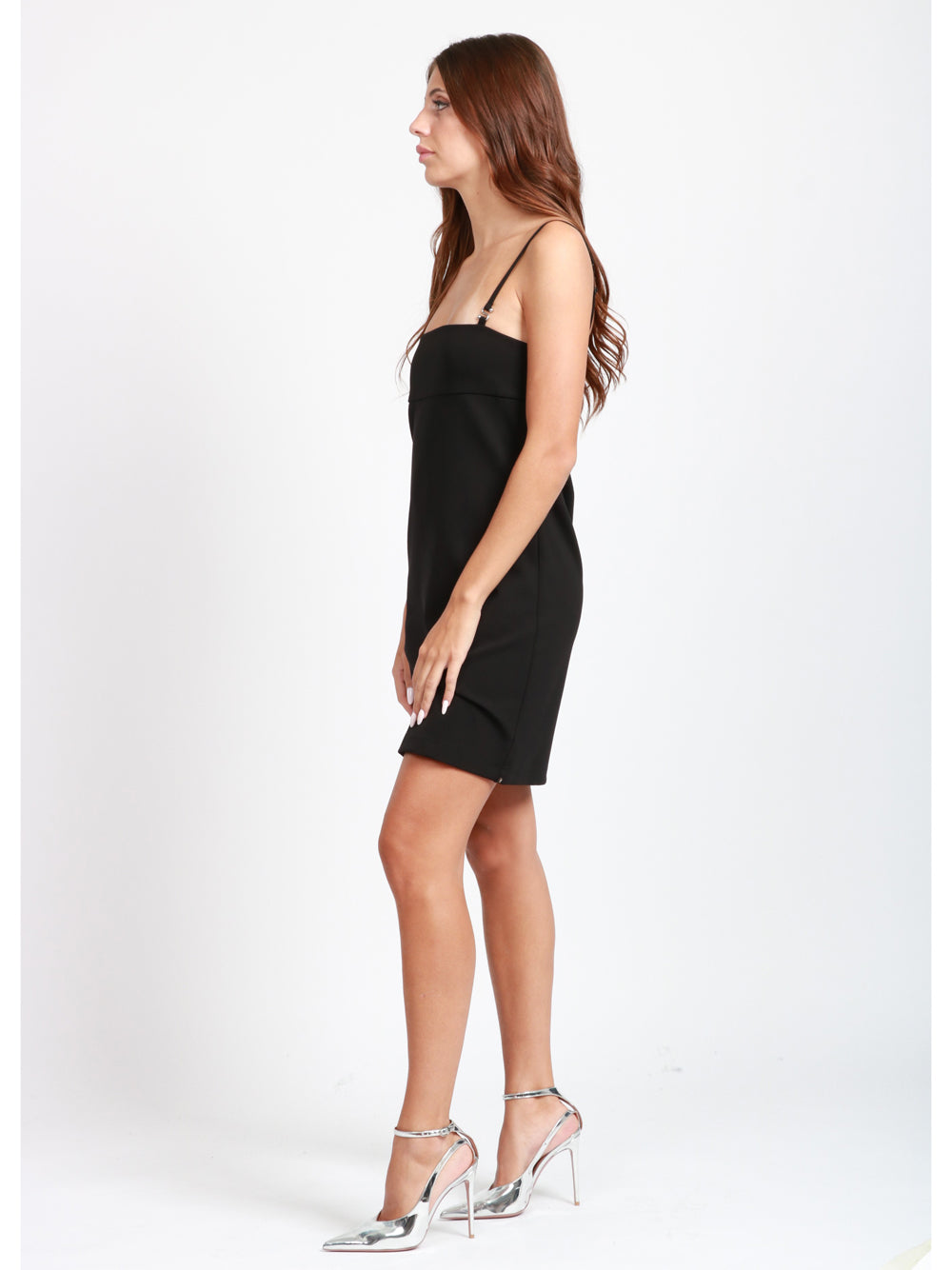 SPORTMAX Vestito Bambina Corto in Misto Viscosa Nero Nero