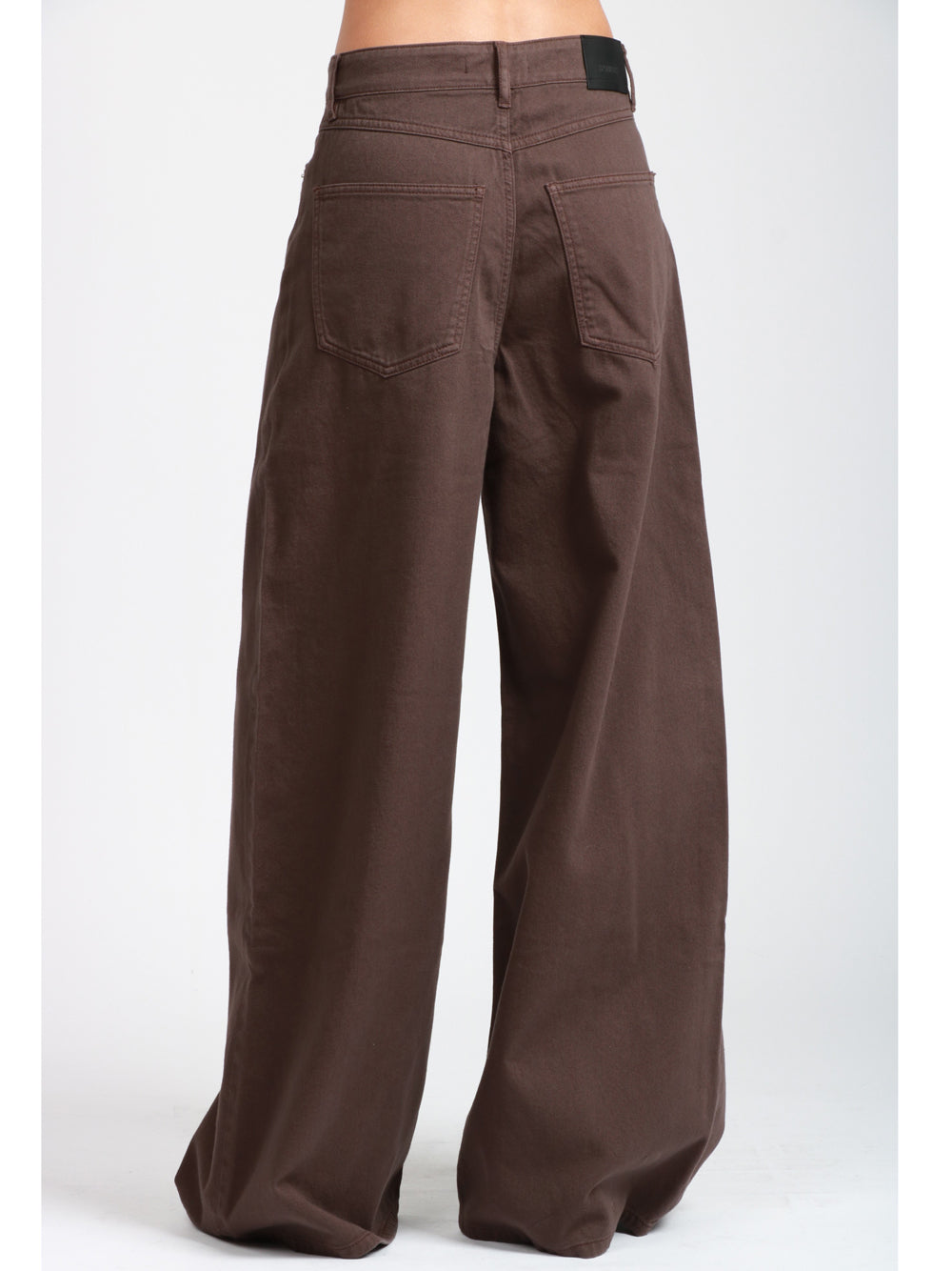SPORTMAX Pantaloni Siamese in Cotone Marroni Marrone