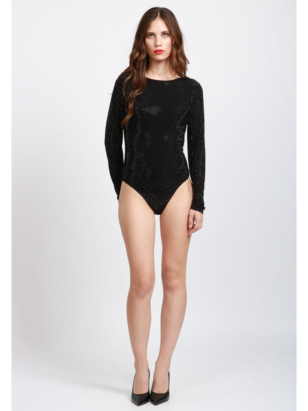 TWENTY FOURHAITCH Body Arches Nero con Strass Nero