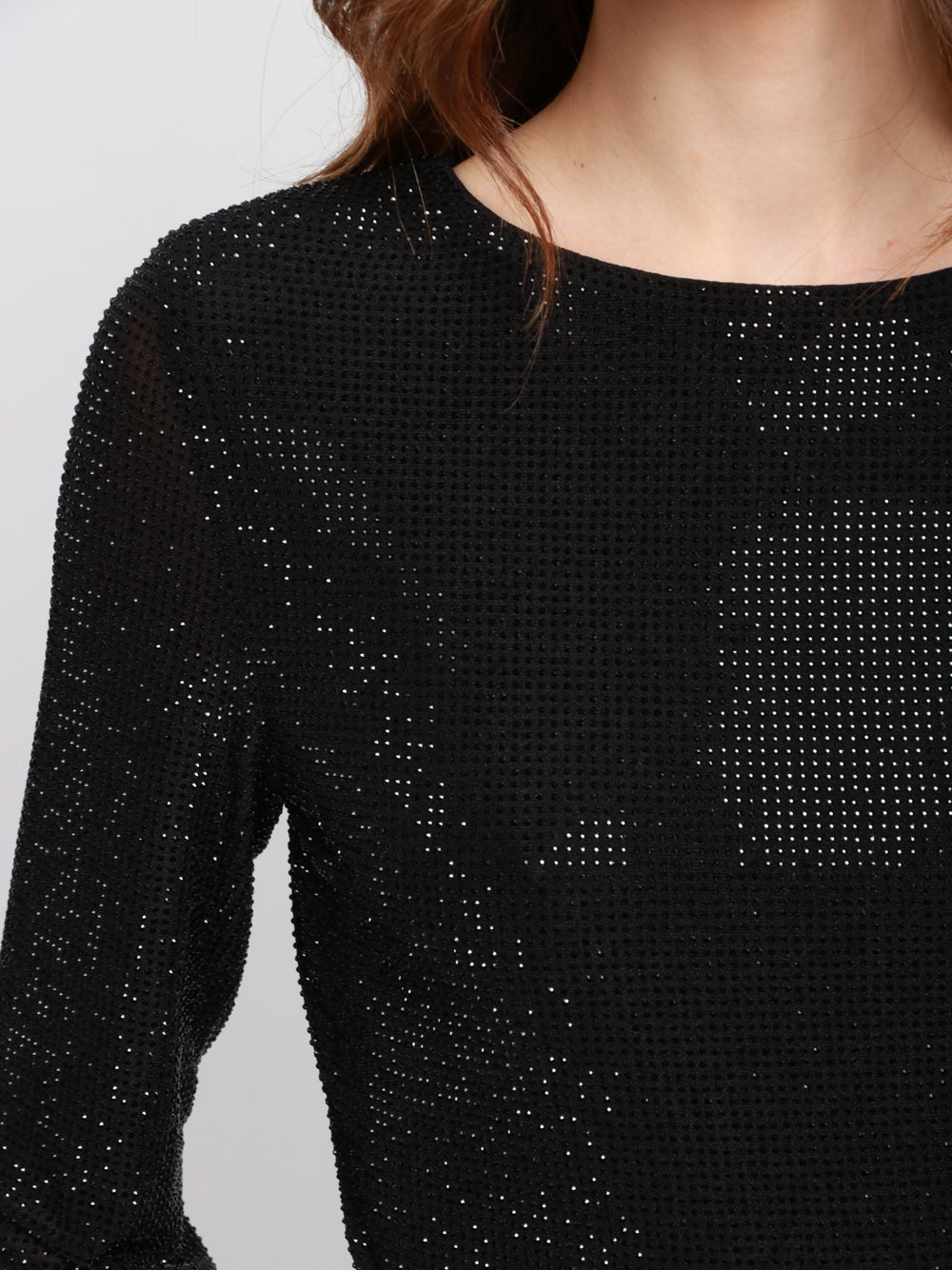 TWENTY FOURHAITCH Body Arches Nero con Strass Nero