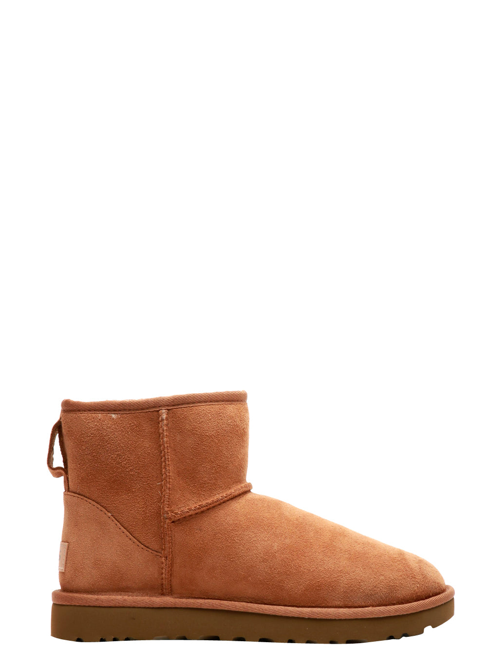 UGG Stivali Classic Mini II in Suede Nocciola con Imbottitura in Lana Nocciola