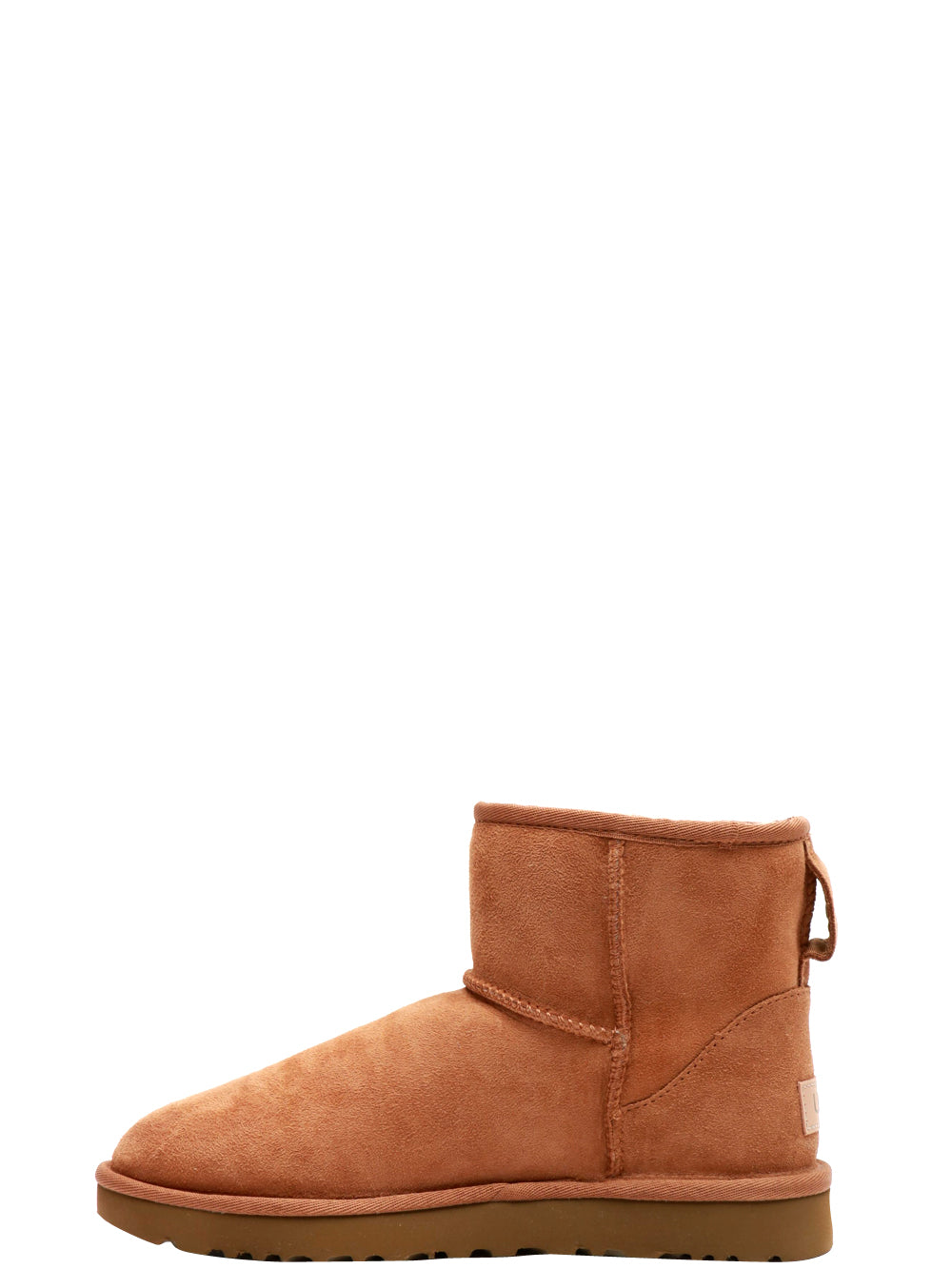 UGG Stivali Classic Mini II in Suede Nocciola con Imbottitura in Lana Nocciola
