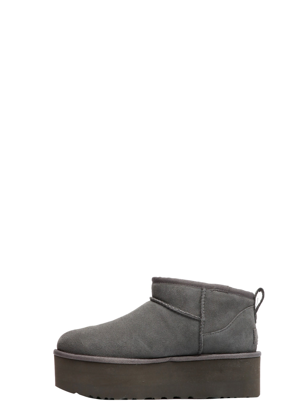 UGG Stivali Classic Ultra Mini Platform in Suede Grigi Grigio