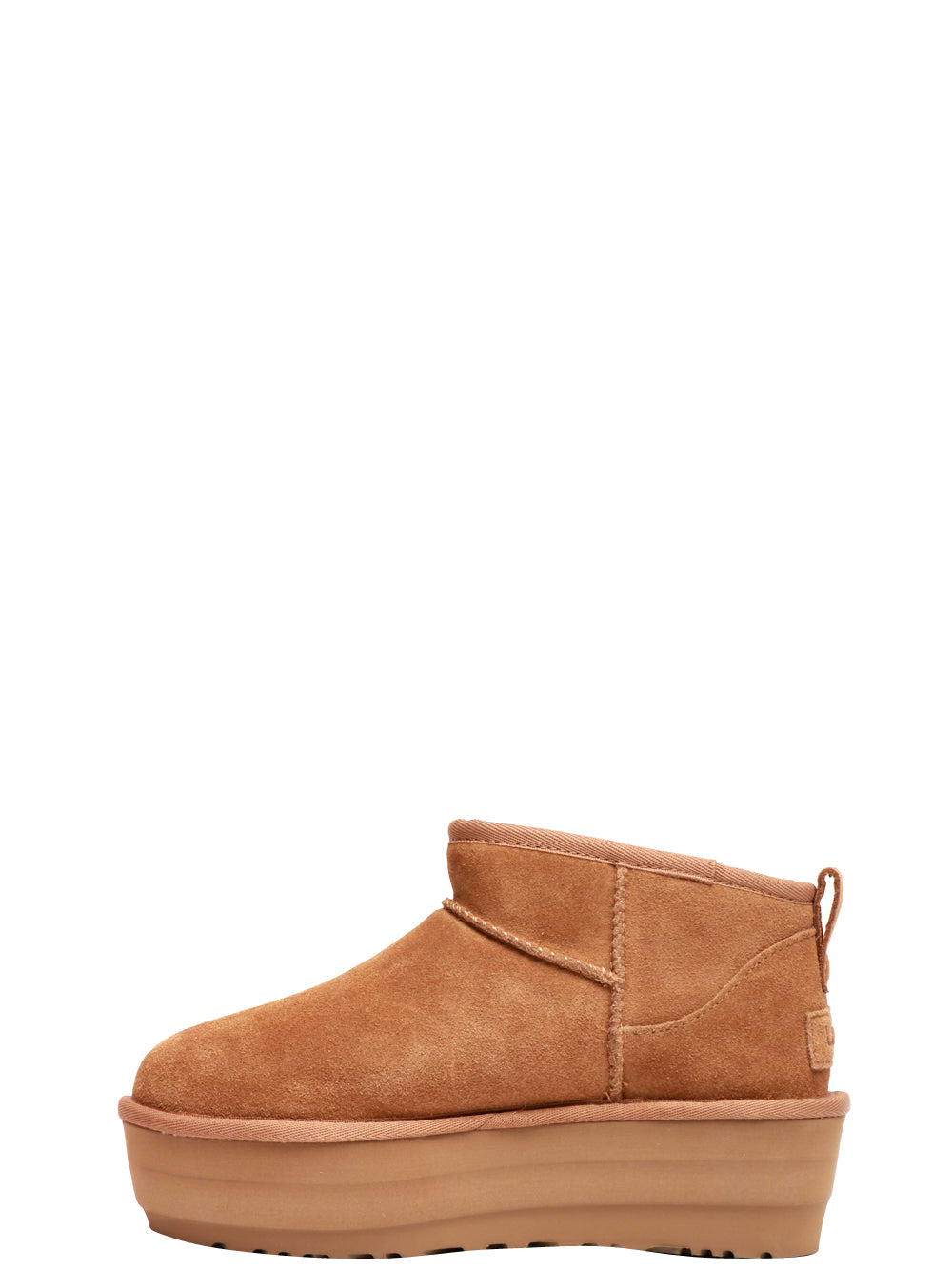 UGG Stivali Classic Ultra Mini Platform in Suede Nocciola Nocciola