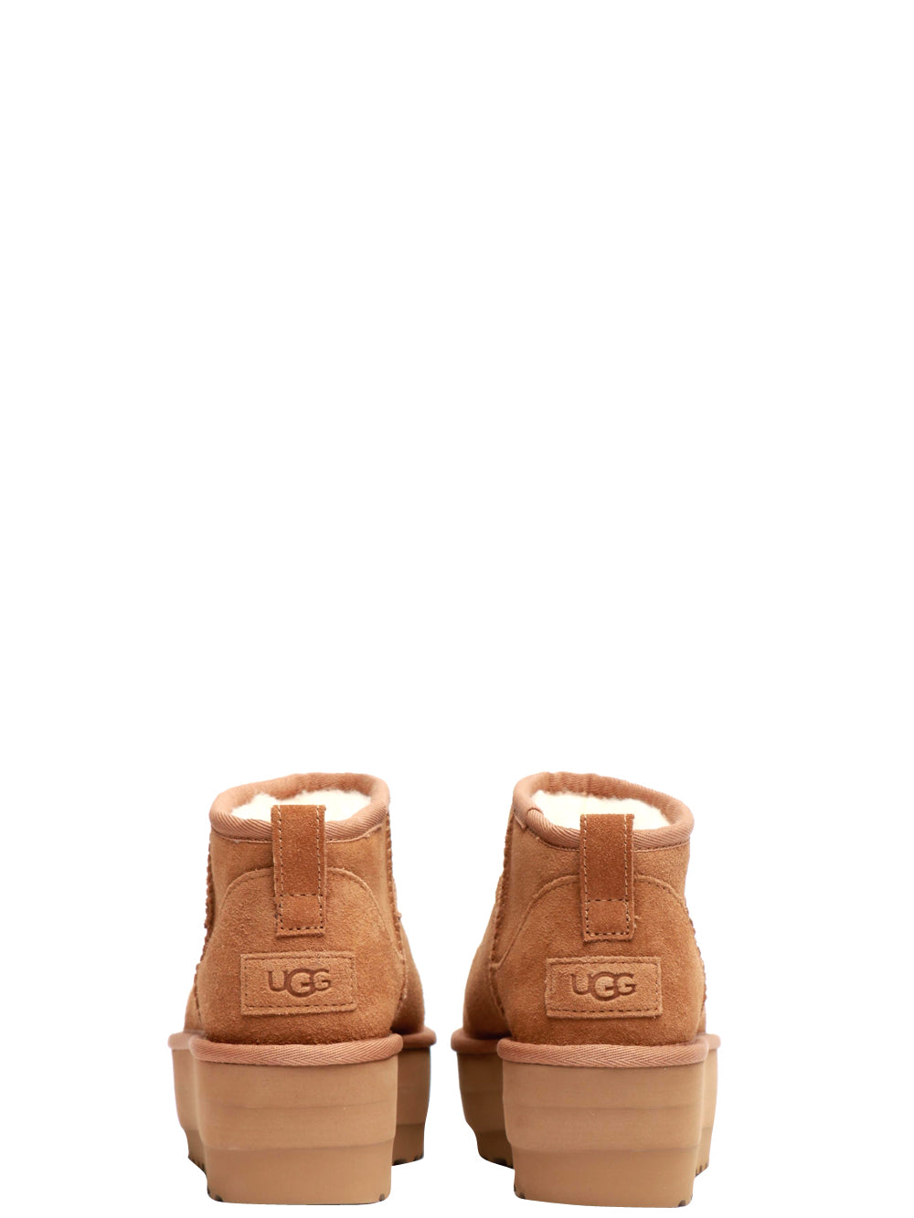 UGG Stivali Classic Ultra Mini Platform in Suede Nocciola Nocciola