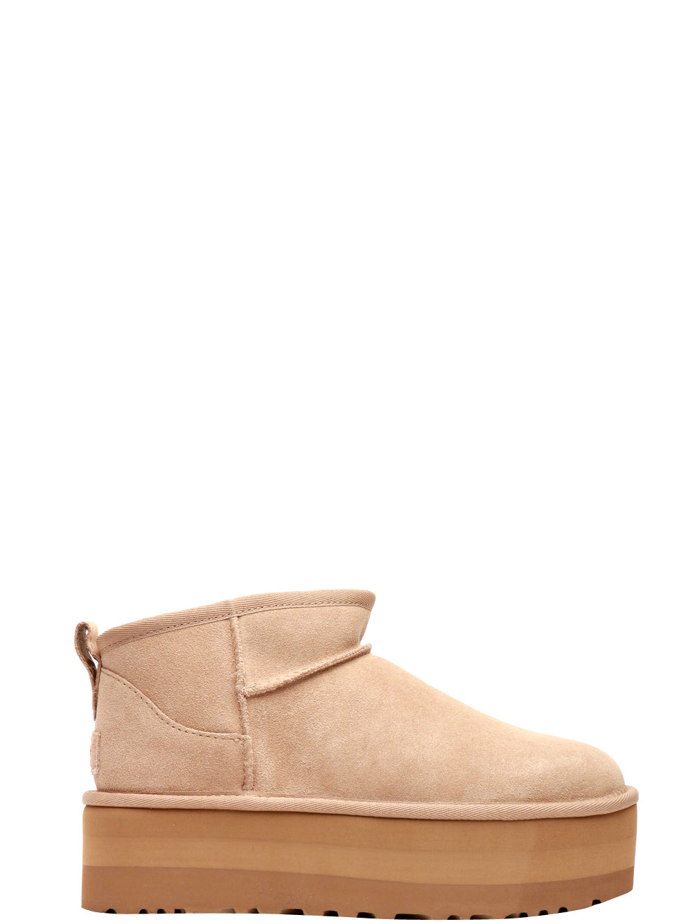 UGG Stivali Classic Ultra Mini Platform in Suede Sabbia Sabbia