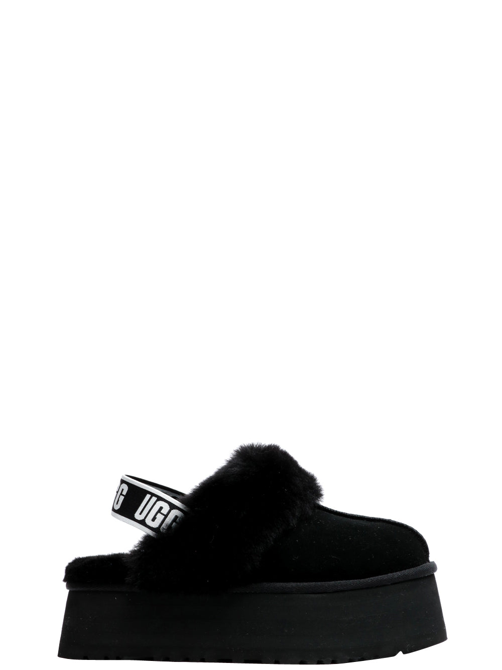 UGG Scarpe Slippers Funkette in Suede Nere Nero