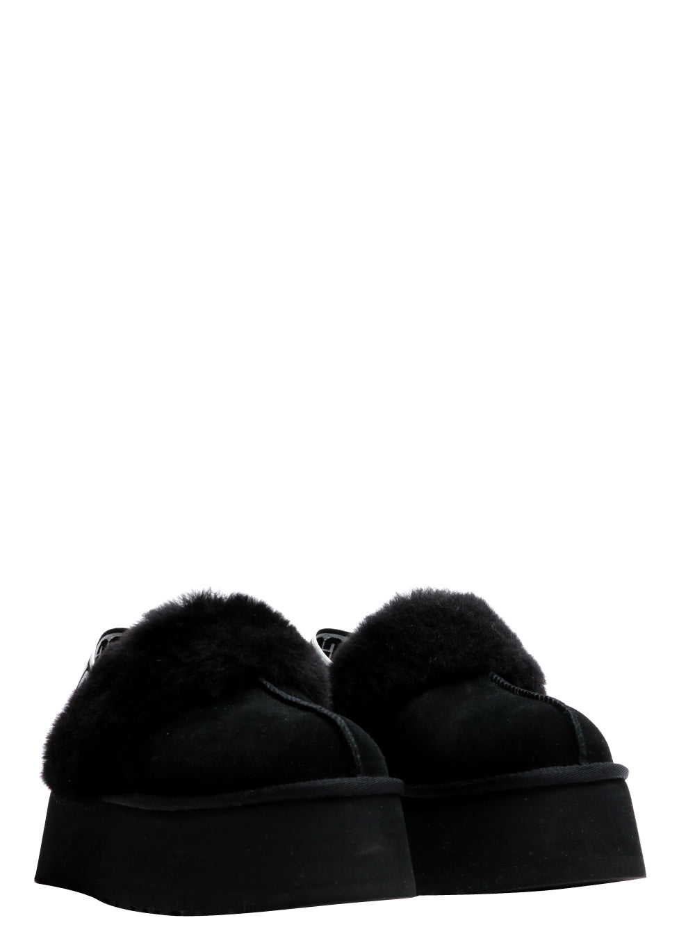 UGG Scarpe Slippers Funkette in Suede Nere Nero