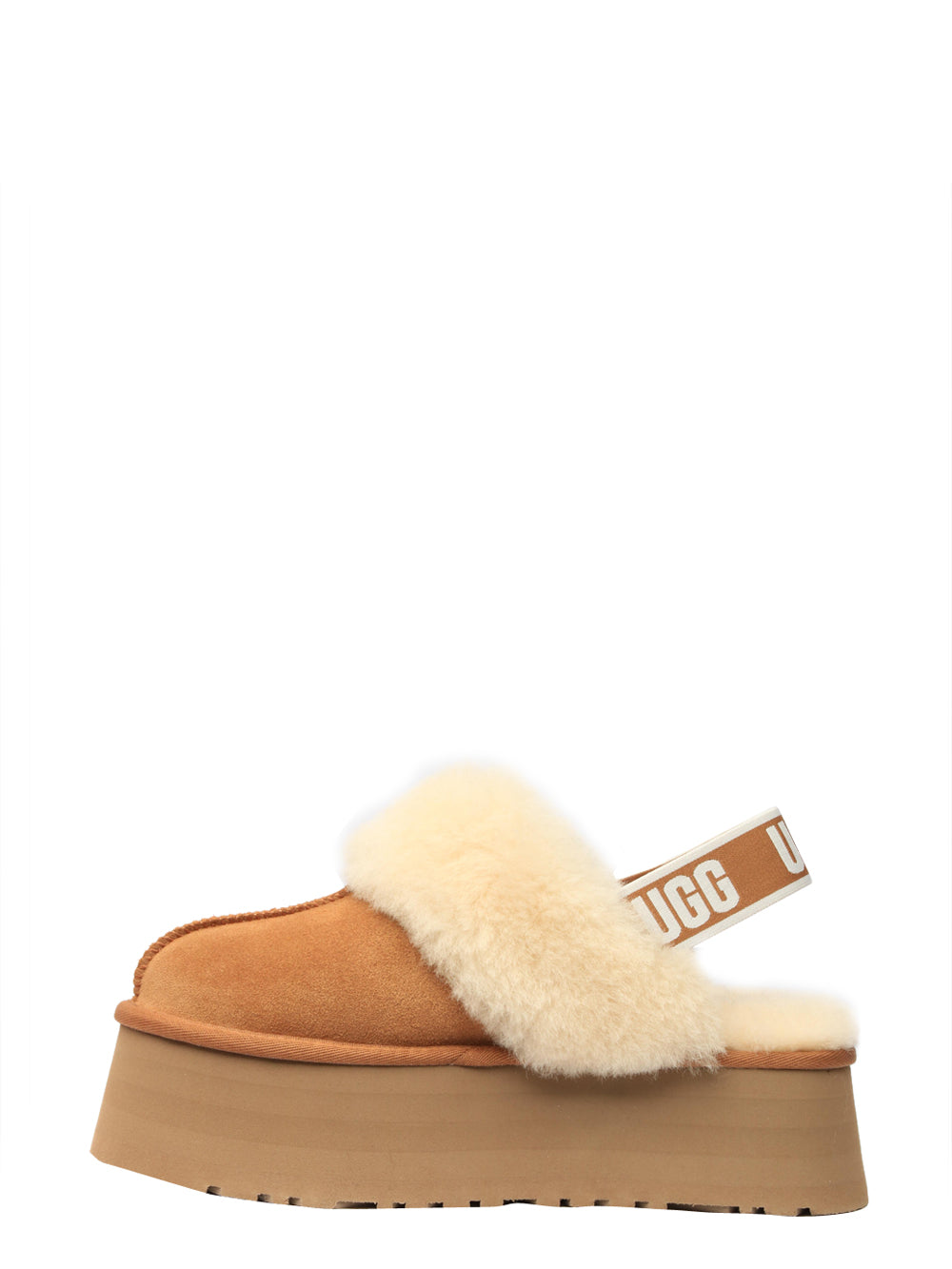 UGG Scarpe Slippers Funkette in Suede Cammello Nocciola