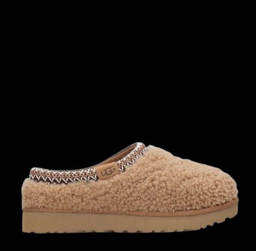 UGG Scarpe Slippers Tasman Maxi Curly in Lana Nocciola Nocciola