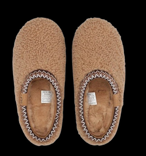 UGG Scarpe Slippers Tasman Maxi Curly in Lana Nocciola Nocciola