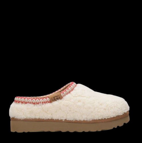 UGG Scarpe Slippers Tasman Maxi Curly in Lana Avorio Avorio