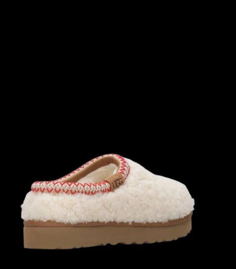 UGG Scarpe Slippers Tasman Maxi Curly in Lana Avorio Avorio