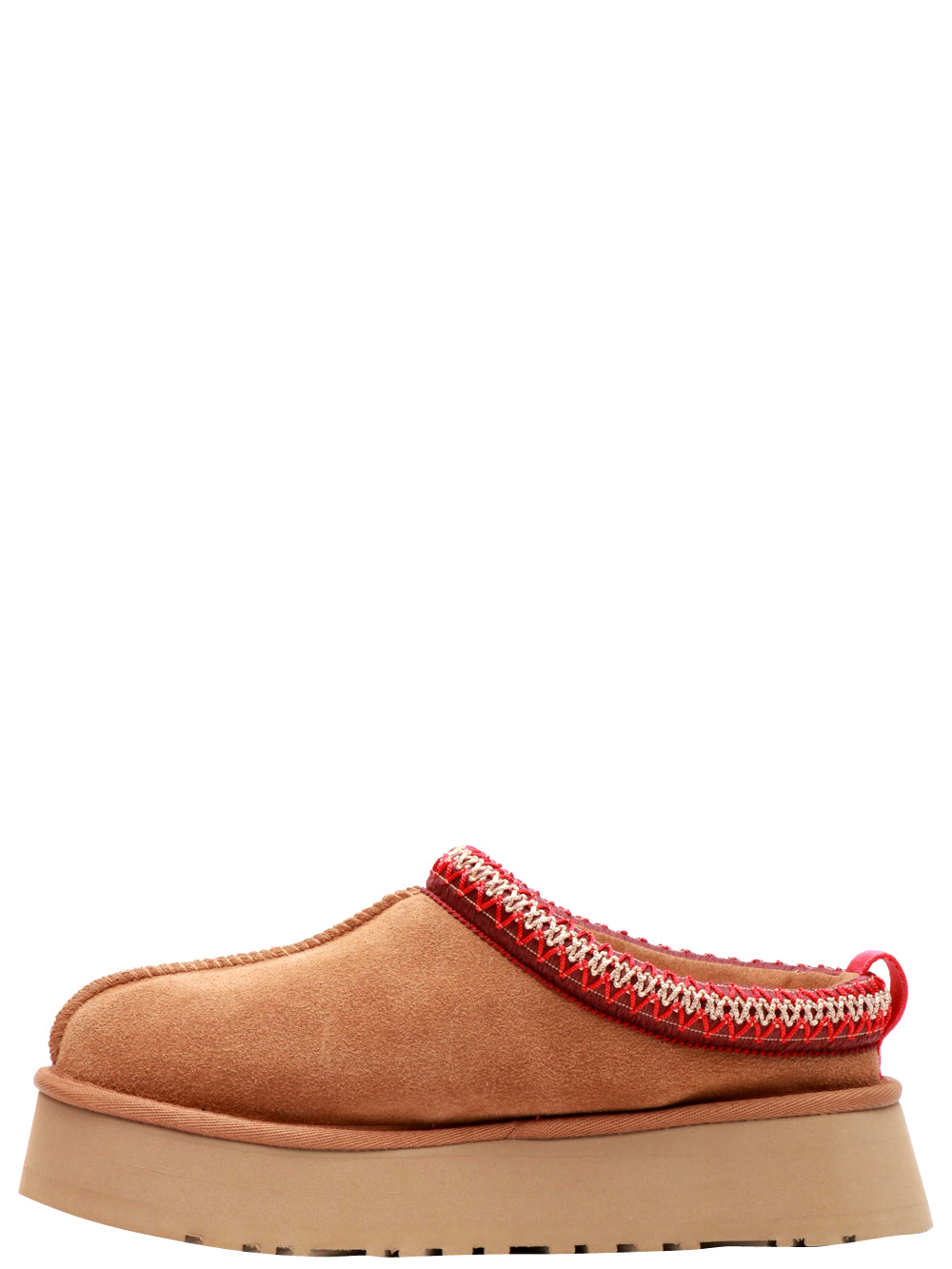 UGG Scarpe Slippers Tazz in Suede Nocciola con Imbottitura in Lana Nocciola