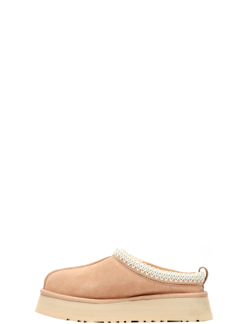 UGG Scarpe Slippers Tazz in Suede Sabbia con Imbottitura in Lana Sabbia
