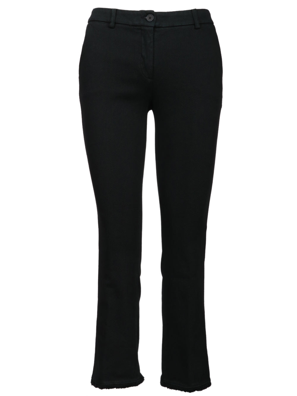 VIA MASINI 80 Pantaloni Corso Firenze T a Trombetta in Cotone Grigi Grigio Antracite