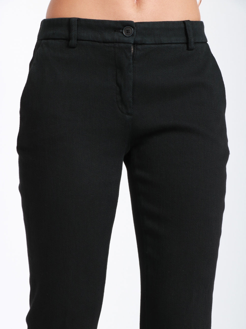 VIA MASINI 80 Pantaloni Corso Firenze T a Trombetta in Cotone Grigi Grigio Antracite