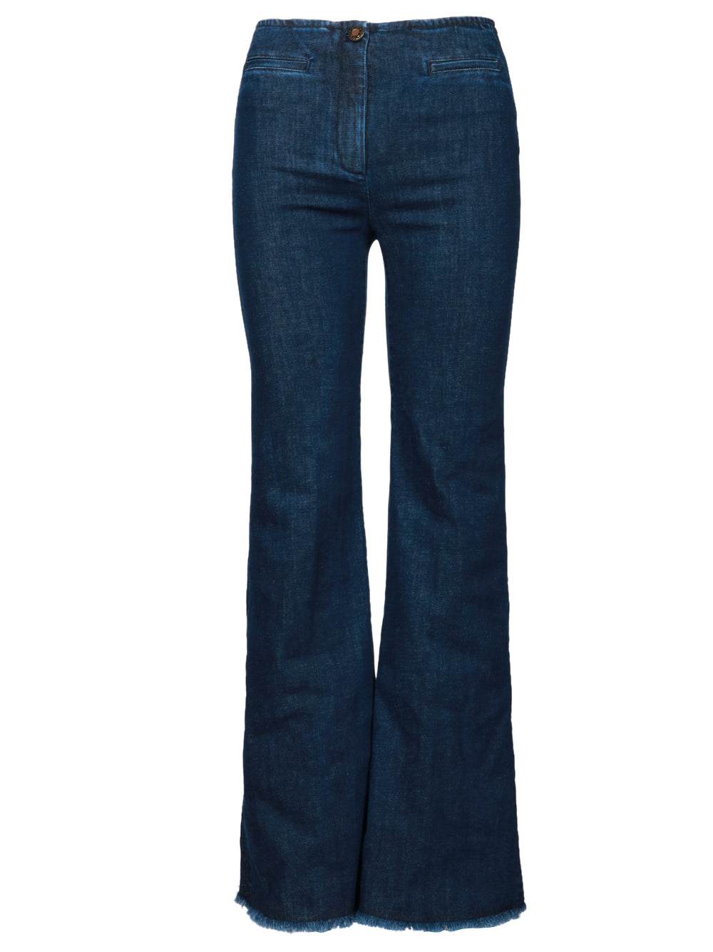 VIA MASINI 80 Jeans Via Conti a Zampa in Denim Blu Denim