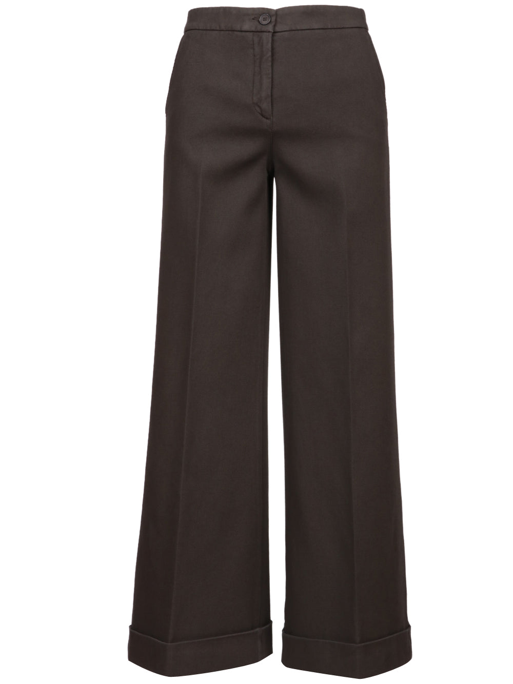 VIA MASINI 80 Pantaloni Via Mascagni Palazzo in Cotone Testa di Moro Testa di moro