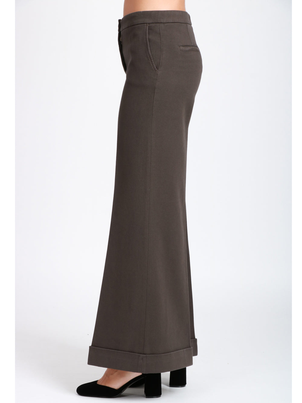 VIA MASINI 80 Pantaloni Via Mascagni Palazzo in Cotone Testa di Moro Testa di moro