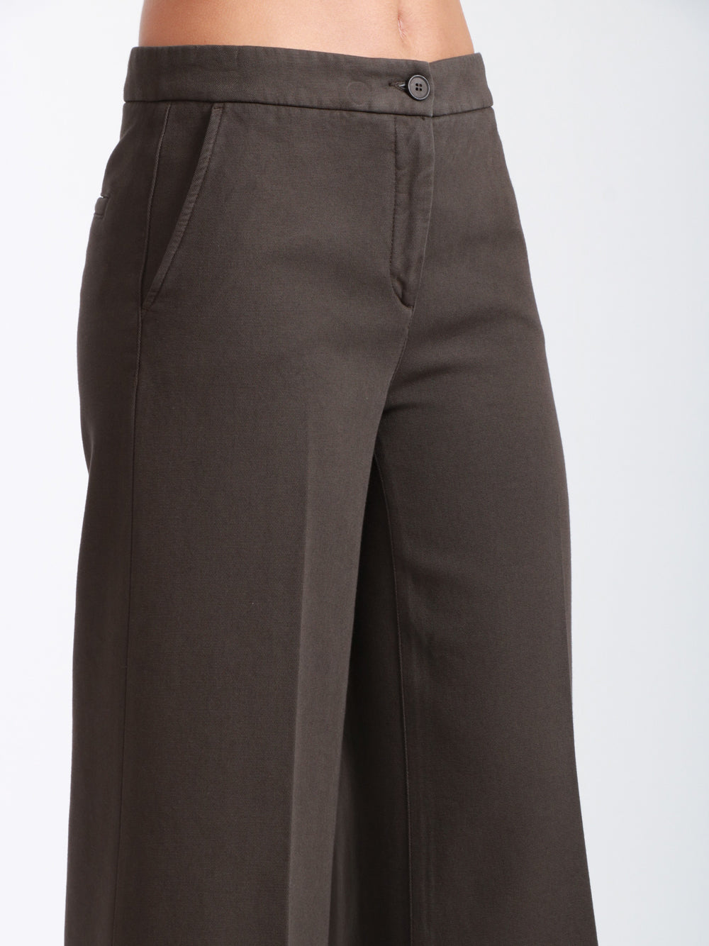 VIA MASINI 80 Pantaloni Via Mascagni Palazzo in Cotone Testa di Moro Testa di moro