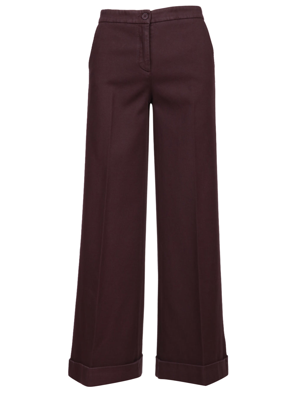 VIA MASINI 80 Pantaloni Via Mascagni Palazzo in Cotone Vinaccio Vino